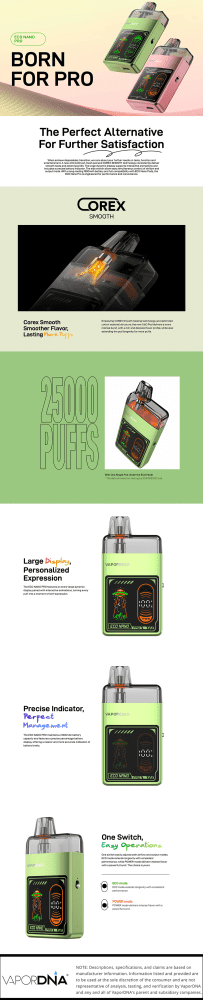 Vaporesso Eco Nano Pro Infographic