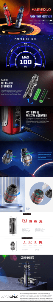 SMOK Mag Solo Infographic