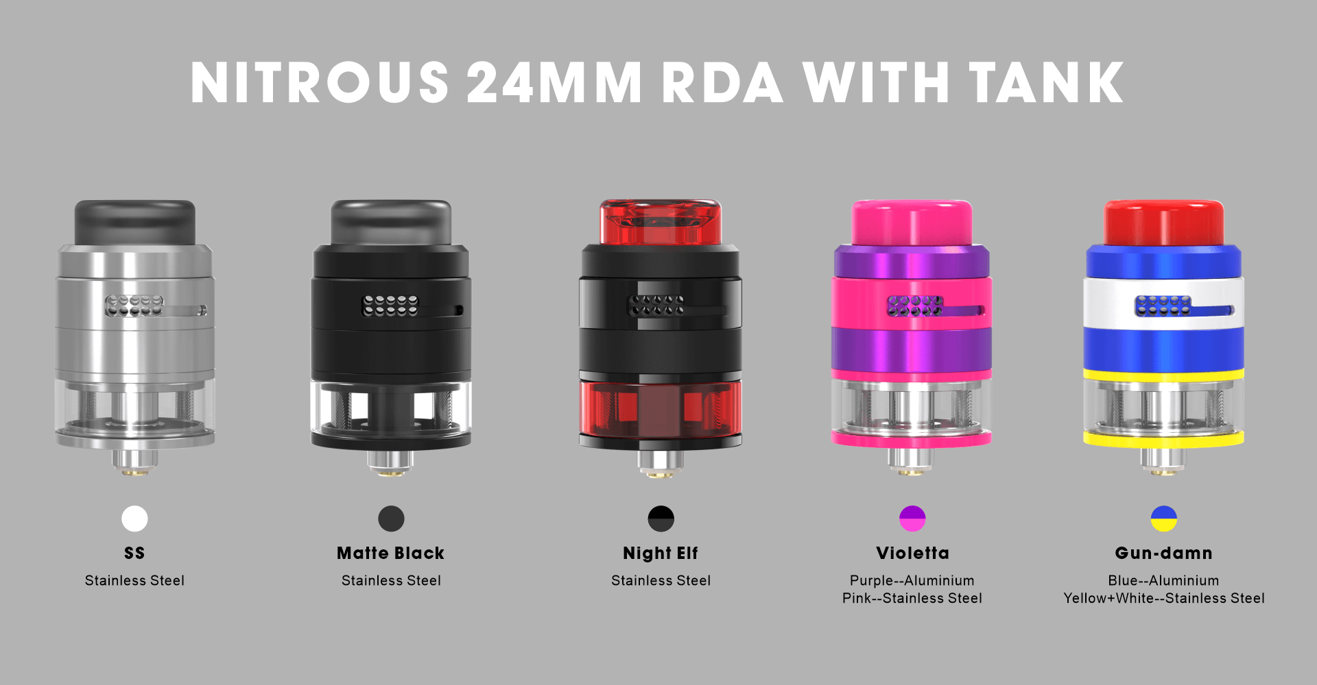 Nitrous 24MM RDA with tank 01