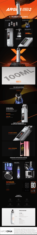 VooPoo Argus Pro 2 Infographic