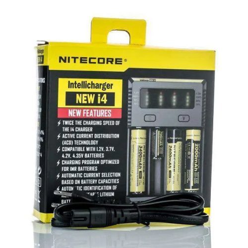 nitecore accessory nitecore new i4 intellicharger battery charger four bay 6615334944827